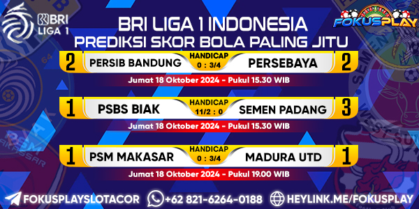 DAFTAR FOKUSPLAY AGEN TARUHAN BOLA TERPERCAYA